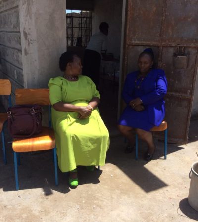 Jacinta's mom (LEFT) and Jacinta's sister, Regina (RIGHT) were also there to support Jacinta