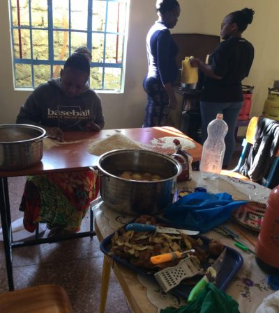 Preparation of the rice and other foods for the event